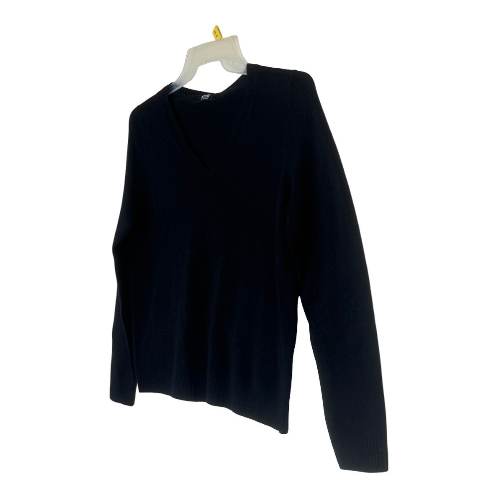 Naadam Sweater Womens XL Black 100% Cashmere V-Neck The Soft Collection - Picture 5 of 12